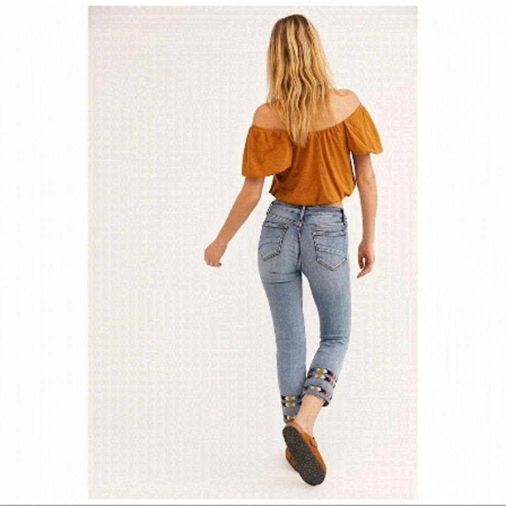 Free People - “Driftwood” Archer Straight Leg Jean